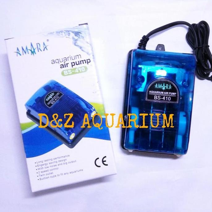 Mycats- Air Pump Aerator Amara Bs 410 Pompa Udara Aquarium Kolam Ikan