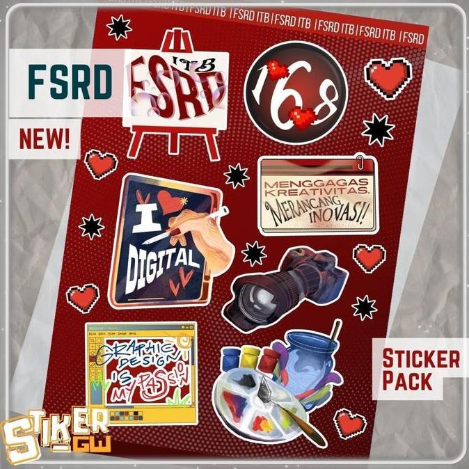 Newpic- [New] Sticker Pack Fsrd Itb - Stiker Fakultas Seni Rupa Dan Desain Institut Teknologi Bandun