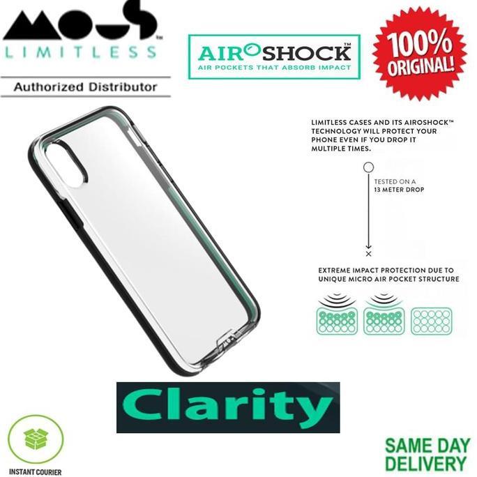 iPhone XR Case Mous Clarity Cover Black Frame