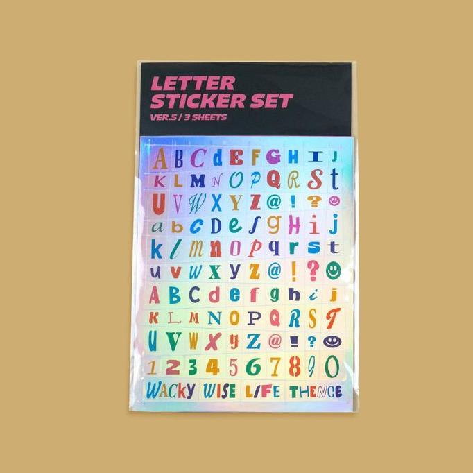 Newpic- Thence Letter Sticker Set / Sticker