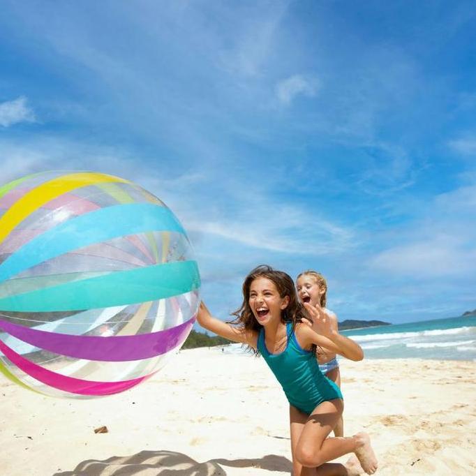 Portes- Bola Pantai Jumbo 107 Cm / Mainan Bola Besar Beach Ball Intex 59065