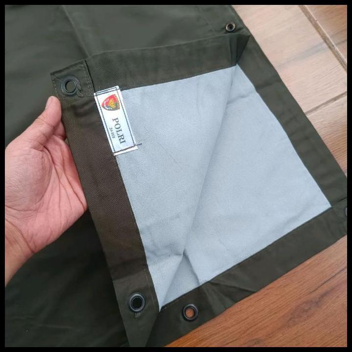Jas Hujan Ponco Hijau Jatah Polri / Ponco Hijau Jatah Brimob / Jas Hujan Ponco Jatah Polri Termurah