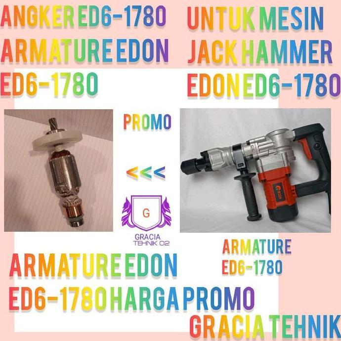 ARMATURE ANGKER JACK HAMMER EDON ED6-1780 MESIN BOBOK EDON ED6-1780 RESTOCK