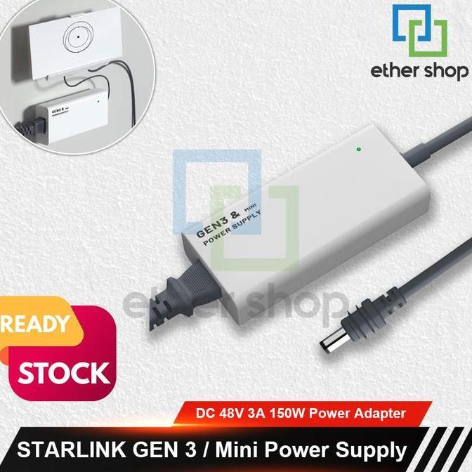 NEW Power Adaptor Untuk Starlink Gen 3 v4 dan Starlink Mini