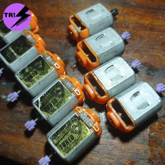 Dinamo Orange Tuned Bekas Race, Ganti Brush Mini4Wd Project D Non Tamiya Torque Atomic Rev Imi
