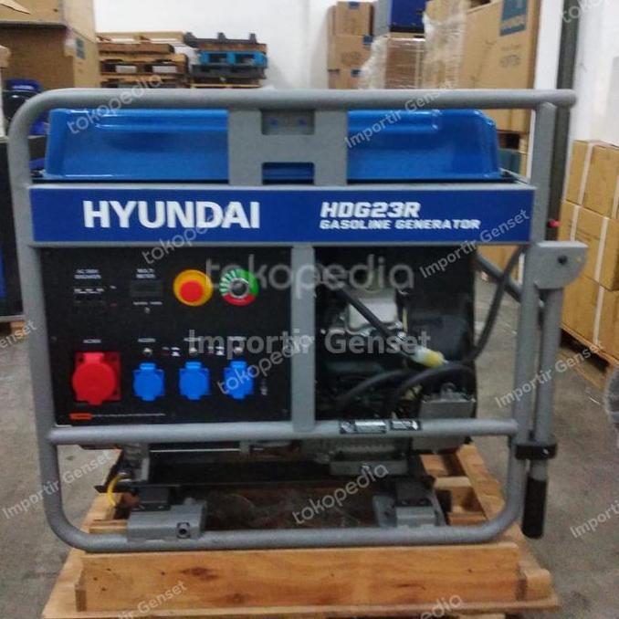 Genset Hyundai 20 Kva Bensin Hdg23R