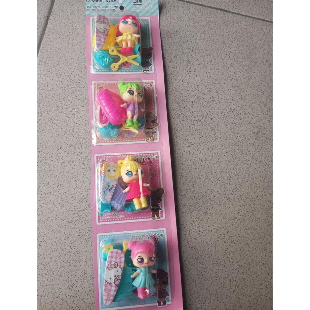 BESTPROMO mainan boneka LOL mini lucu 4pcs/ fancy.