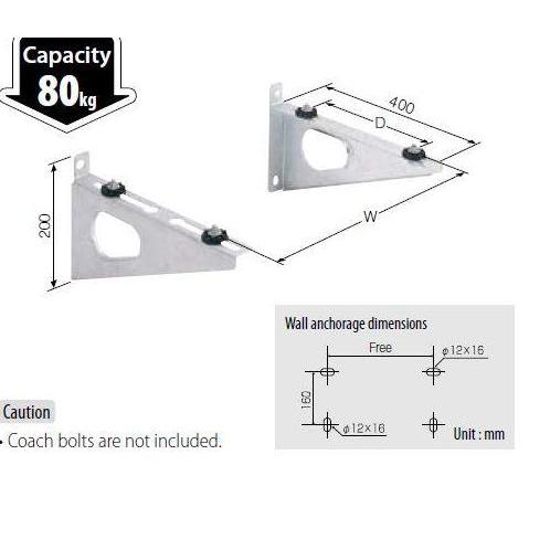 INABA DENKO C-BZFG-L bracket outdoor AC 0.5 PK 1 PK s/d 5 PK asli jepang Universal Berkualitas Kuat 