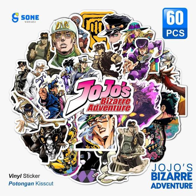 Stiker Jojo'S Bizarre Adventure Lucu / Sticker Anime Dekorasi Laptop Aesthetic Paper Vinyl Premium