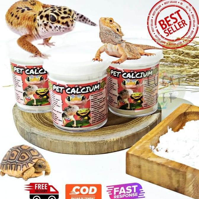 Kickbit- Kalsium Obat Pertumbuhan Tulang Reptile Gecko Tokek Sulcata Kura Kura