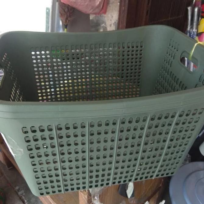 Lansungkirim- Keranjang Baju/Pakaian/Keranjang Besar Plastik/Keranjang Laundry