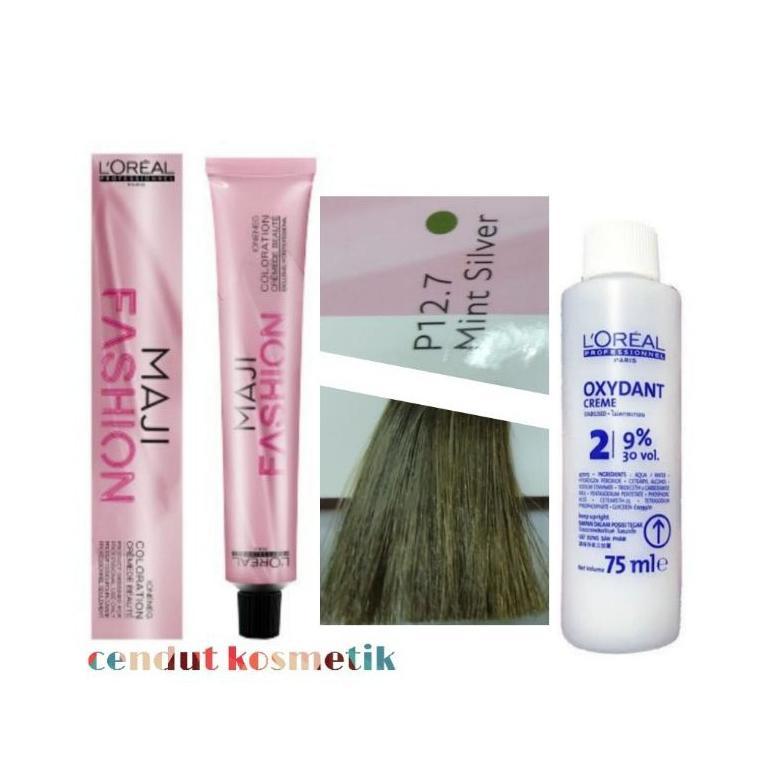 L'oreal majifashion12.7 mint silver / pewarna rambut / hair color cat rambut