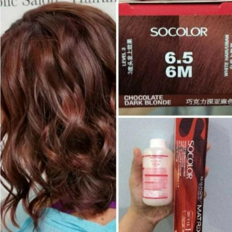 MATRIX SOCOLOR 6.5 M PAKET OKSIDAN MINI 135 ML / CAT MATRIX / CAT SOCOLOR / CAT WARNA MOCHA / MATRIX