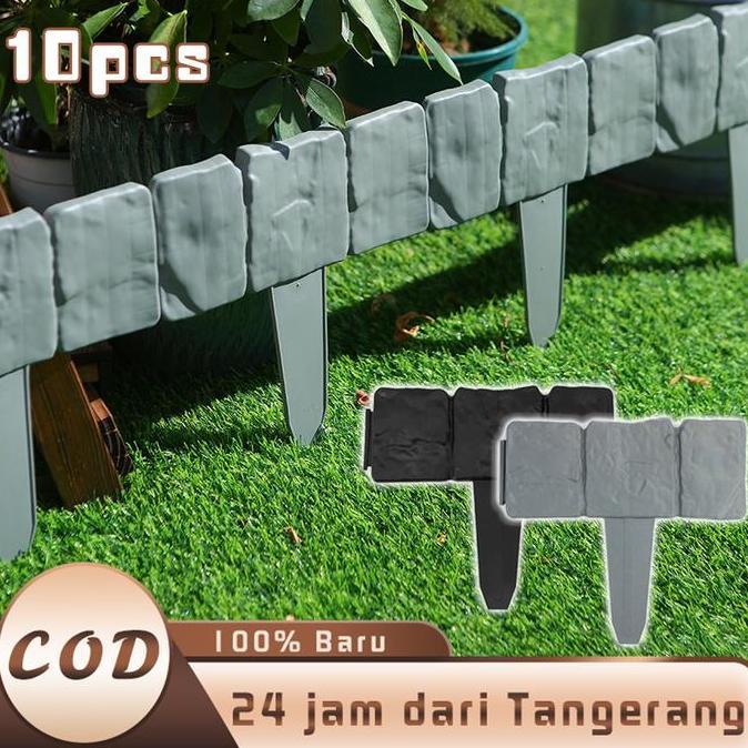 Isi 10 Pagar Plastik Taman Mini Pagar Taman Pagar Plastik Pojok Baca Dekorasi