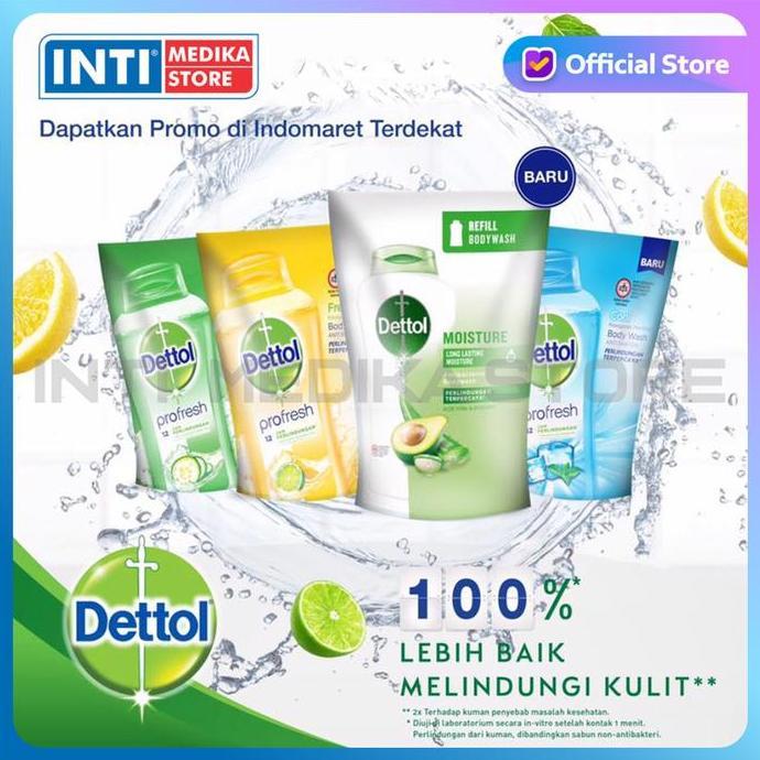 Airbront- Dettol - Refill Sabun Mandi Cair | Sabun Dettol | Sabun Cair Dettol