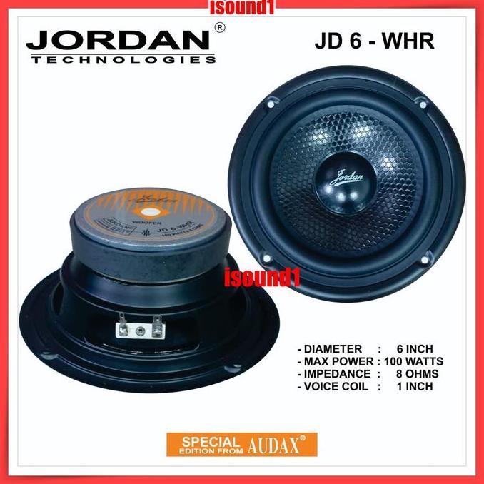 suprapto.cz/ SPEAKER JORDAN AUDAX 6 INCH WOOFER JD 6 WHR 100 WATT ORIGINAL Diskon