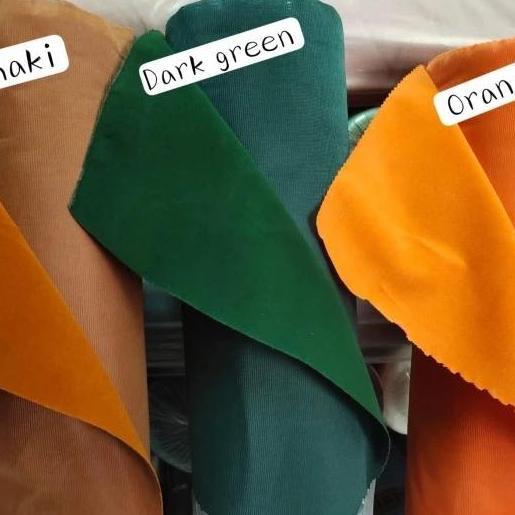 Kain Bahan Kabulon Bludru / Brudu / Bludru ( Per 1 Roll - 25 Yards )