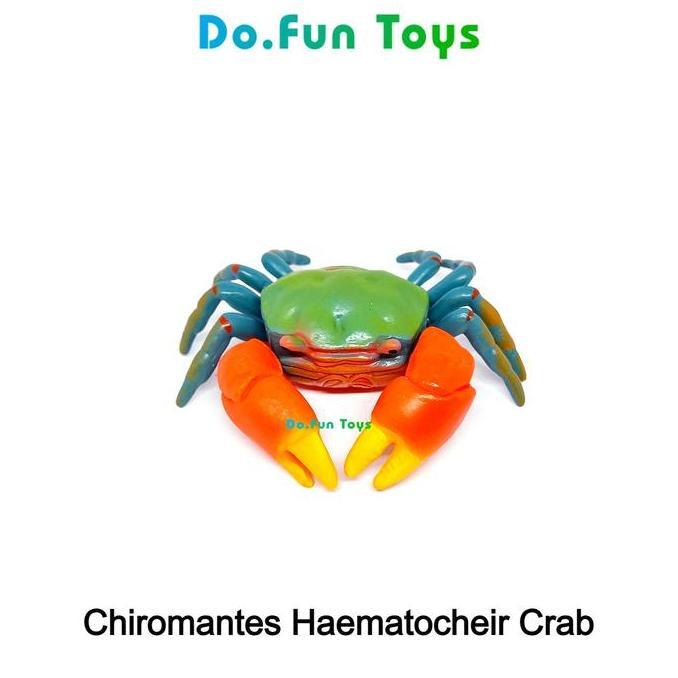 mainan - Chiromantes Haematocheir Crab Figure / Miniatur Kepiting Chiromantes Diskon