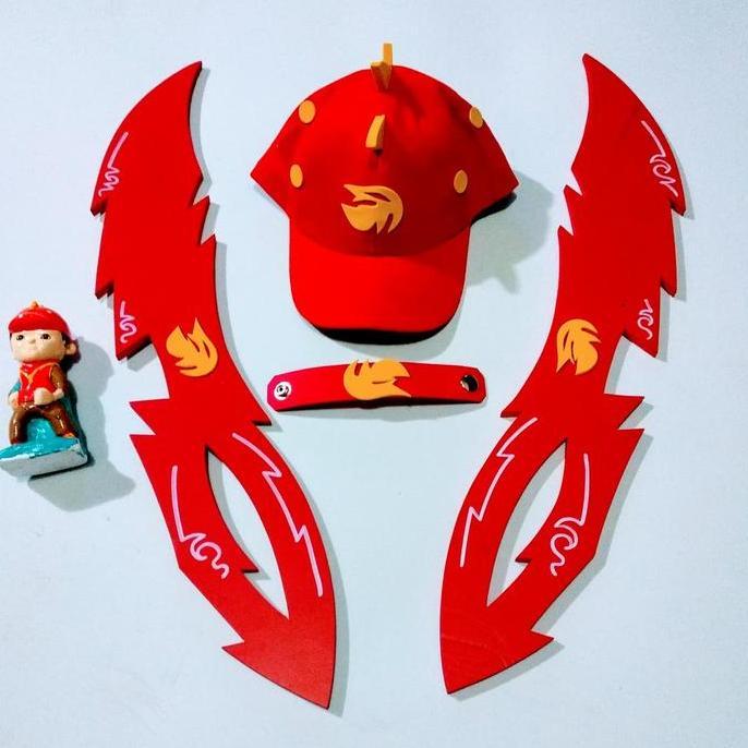 mainan - boboiboy api topi dan pedang Diskon