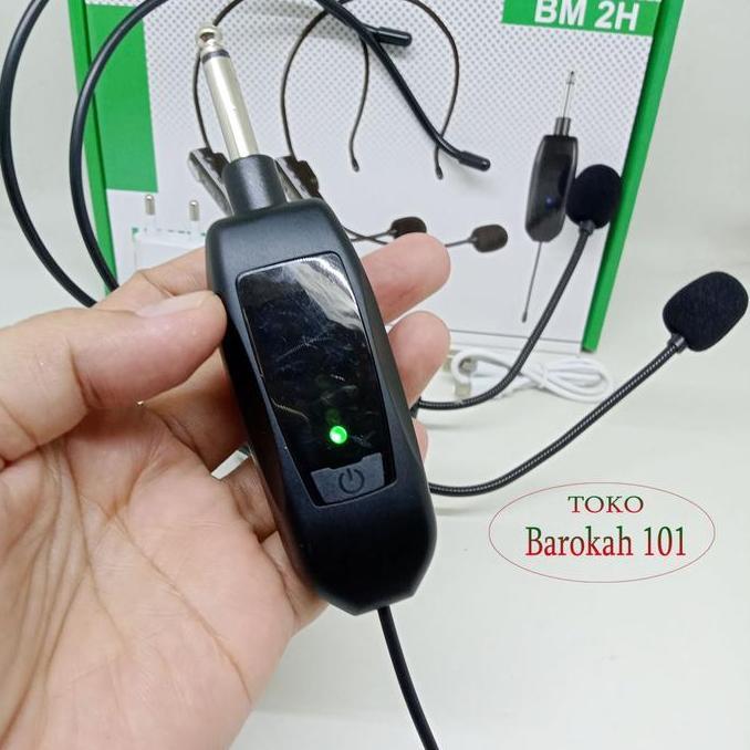 BEYERMIC  BM 2H Microphone Bando Wireless 2 Mik Headset Mik Telinga Mikrofon Imam Sholat
