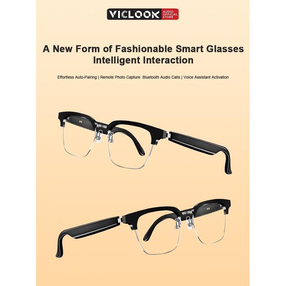 VICLOOK Smart Photochromic Glasses Wireless Bluetooth V5.4 Sunglasses Sport IPX4 Wateroof Outdoor Ka