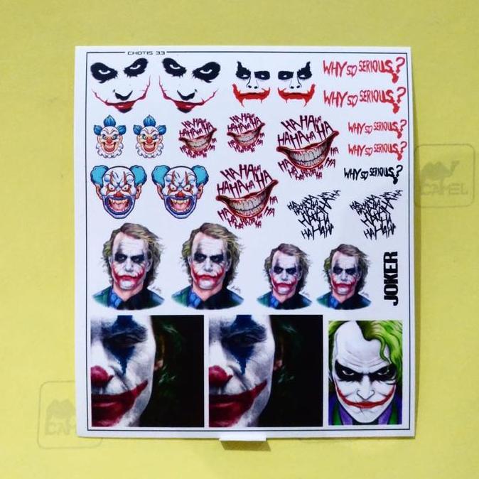 DECAL HOTWHEELS JOKER UNIVERSAL BA33