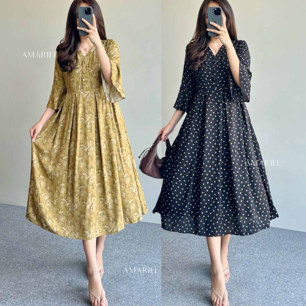 Amariel Kova Dress Daster Nyaman Bumil Busui Friendly