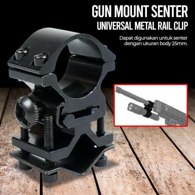 Lediland Mount Senter Universal Metal Rail Clip - Lh99