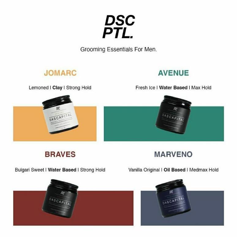 DASCAPITAL PREMIUM POMADE | OILBASED | WATERBASED | CLAY MURAH