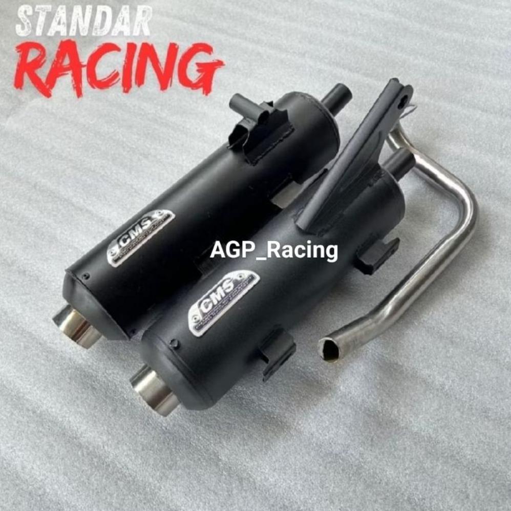 Ready Stock Knalpot Standar Racing Agp Exhaust Copy Cms Beat Mio Vario 110 Vario Old Vario New Aerok