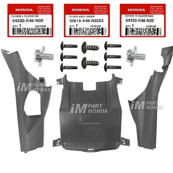5061A-K46-N20ZA 64320-K46-N20 64330-K46-N00 COVER UNDER LANTAI KANAN KIRI VARIO 110 ESP 2015 - 2019