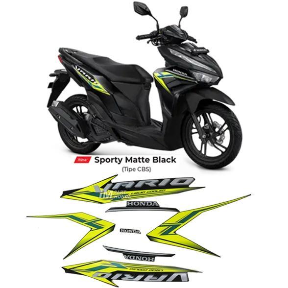 STIKER VARIO 125 LED K2V 2024 MATTE BLACK HITAM HIJAU
