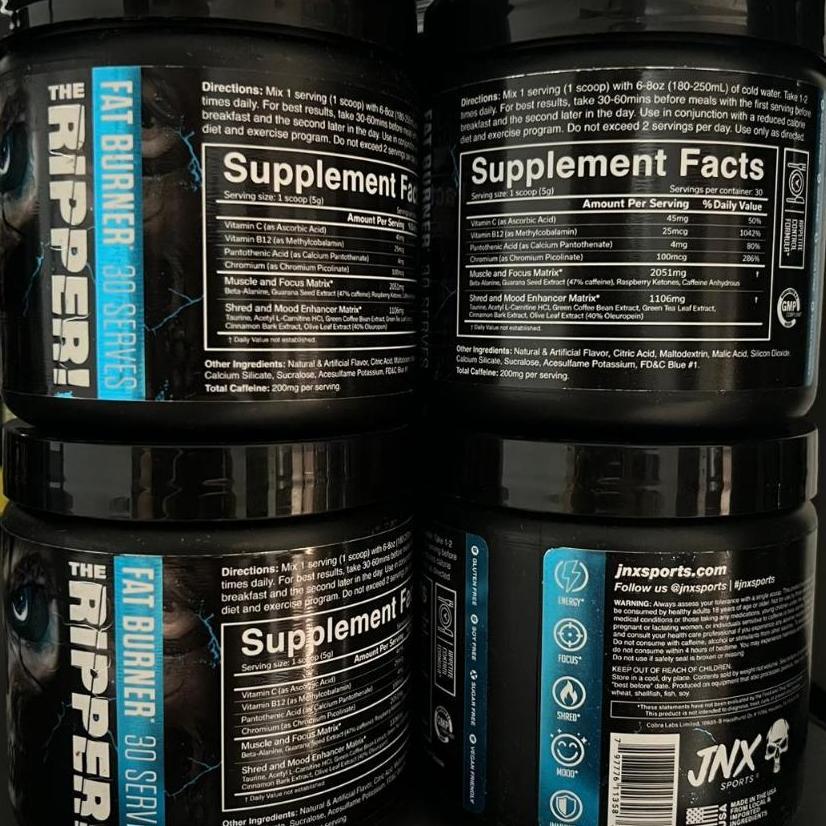 Jnx The Ripper 30 Servings Fat Burn Plus Pre Workout Shadow Curse 30Servings Fatburn Bakar Lemak Ene