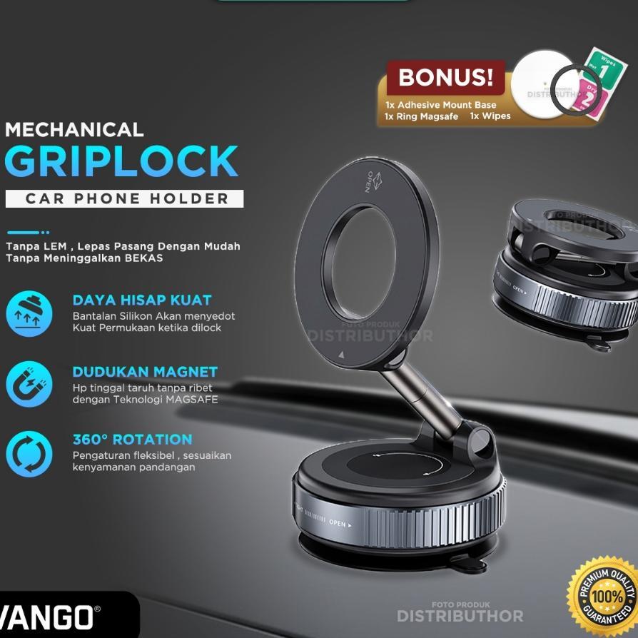 Dudukan Hp Vakum Magnetik 360 Holder Hp Mobil Meja Tempel Kuat Bisa Lipat