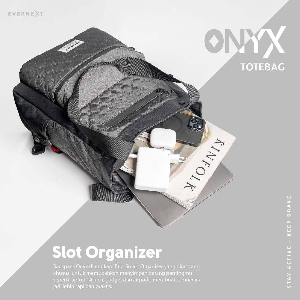 TERBARU Evernext - Totte Bag Laptop Pria Wanita Tote Bag Kuliah Tas Jinjing Tas Ransel Laptop Tote B