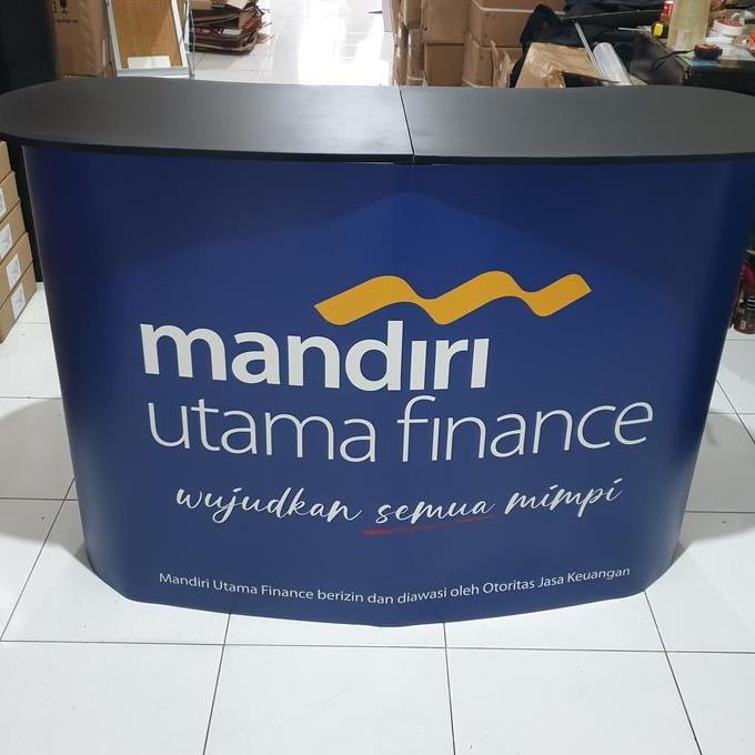 PROMO PROMOTION DESK ( DENGAN CETAKAN ) / EVENT DESK / POP UP TABLE