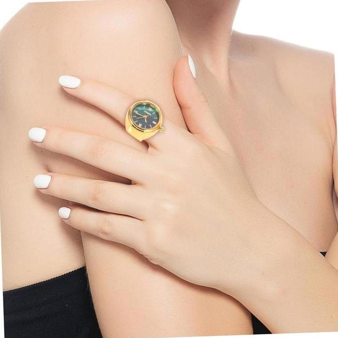 KOLANAME Jam Cincin Pria Jam Tangan Cincin Jam Cincin Bentuk Jam Tangan Cincin Pria Jam Jari Jam Cin