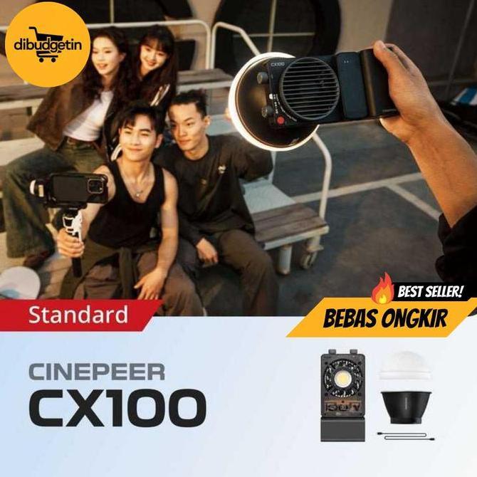 JARAGGE Zhiyun Cinepeer Lampu Flash Fill COB Light Tricolor 100W 4500mAh - CX100