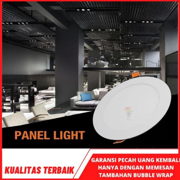 Lampu LED Downlight Putih Inbow Bulat Tipis 12W 18W 24W Panel Light