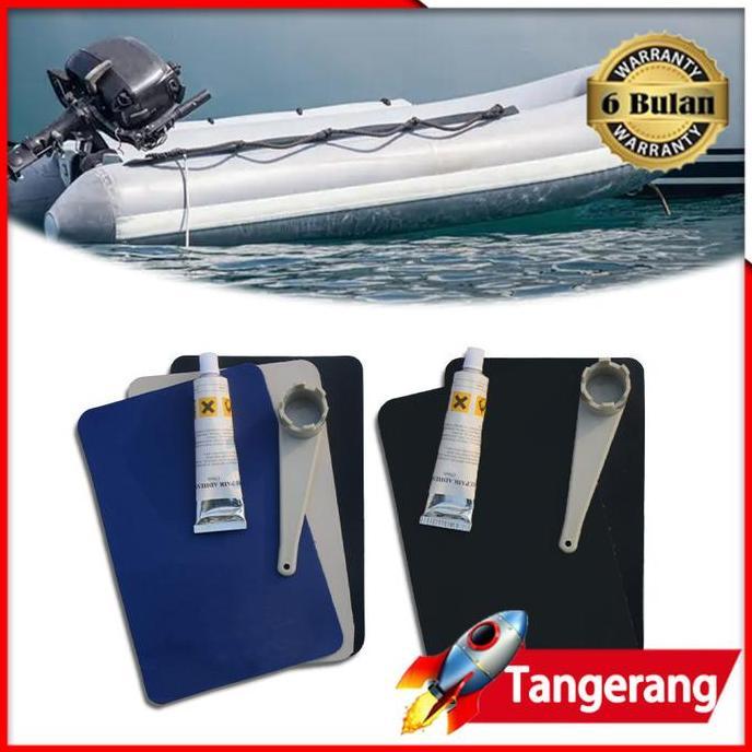 SHWARASA Lem Ban Renang Kasur Angin / Patching Rubber Boat / Rubber Boat Repair Patch PVC
