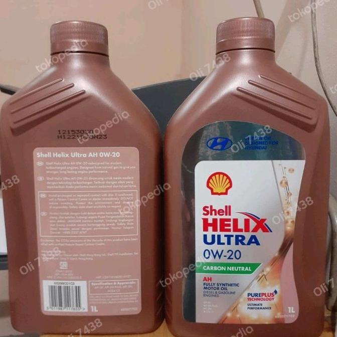 One- New- Shell Helix Ultra Sae 0W20 Hyundai Api Sp Sn Plus