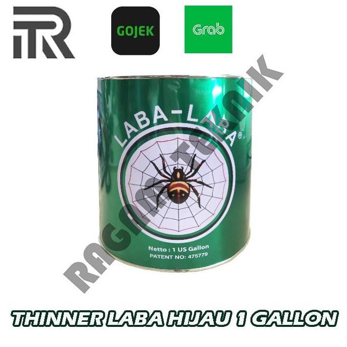 Paint- New- Thinner Laba-Laba Hijau 1 Galon 5 Kg Pengencer Cat Tiner