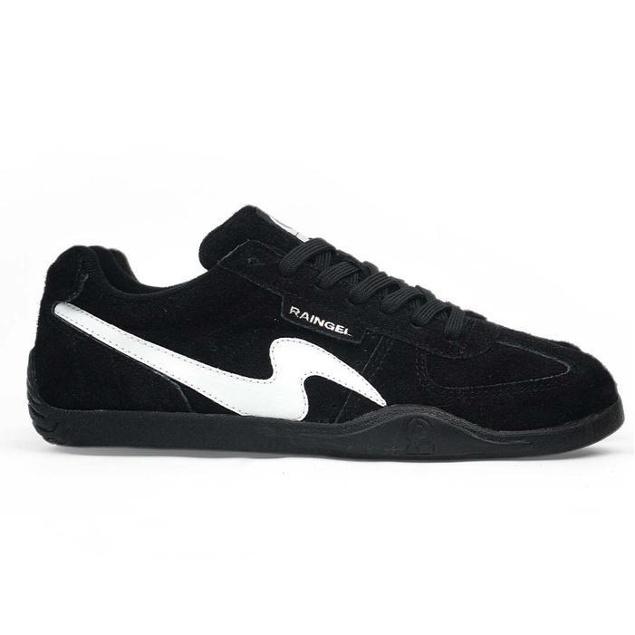 RAINGEL - SEPATU LOKAL - CONTEMPORA - BLACK WHITE ORIGINAL DAN TERPERCAYA