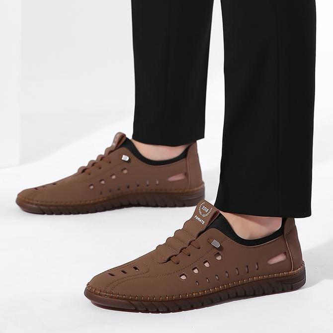 Casual- [Pamate]Sepatu Casual Slip On Pria Anti Slip Nyaman Sepanjang Hari, & Elegan Flat Shoes