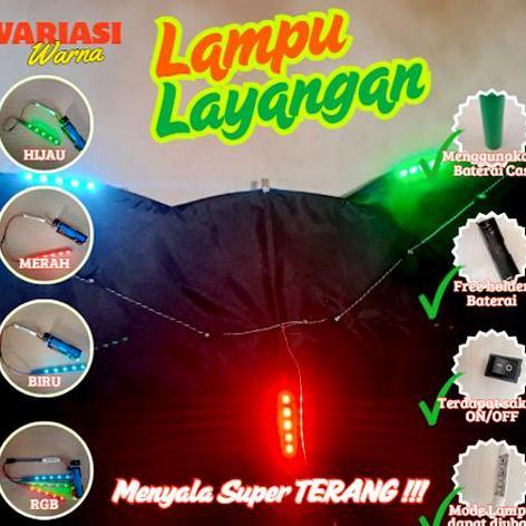 Lampu Layangan, Lampu Layang-layang, Lampu LED layangan, Lampu Layangan Baterai