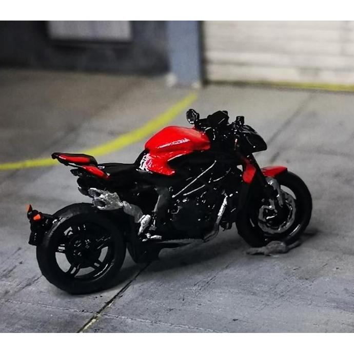 mainan - 3D Receh Motor MV Agusta Brutale Aksesoris Diorama Diecast miniatur Diskon
