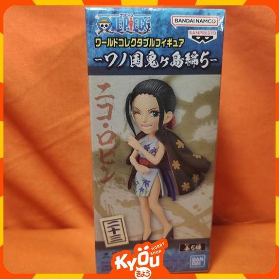 mainan - WCF One Piece Wanokuni Onigashima 5 Sanji, Zoro, Robin, Speed, Otama Diskon