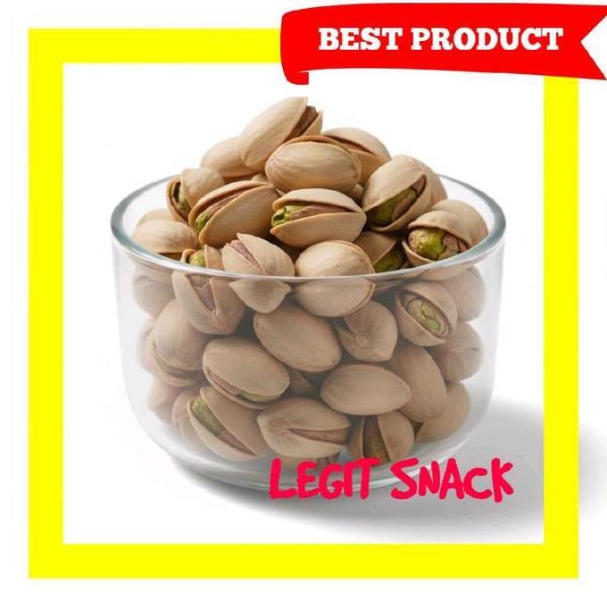 Kriuk- 500Gr Kacang Pistachios / Pistachio Oven ( Fustuk ) Grosir