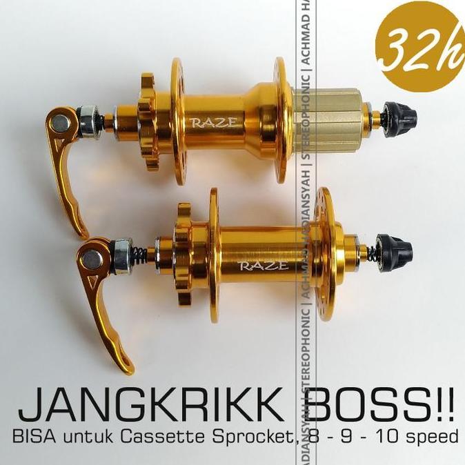 Hub Freehub RAZE 32 Hole RAZE Hub Freehub 32H Hub RAZE GOLD 32 Hole Freehub RAZE 32H GOLD Top