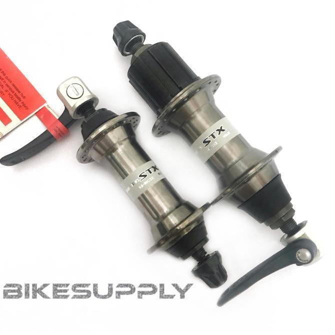 Hub Free Hub Shimano STX Special Edition MC32 32H Black Chrome NOS Top